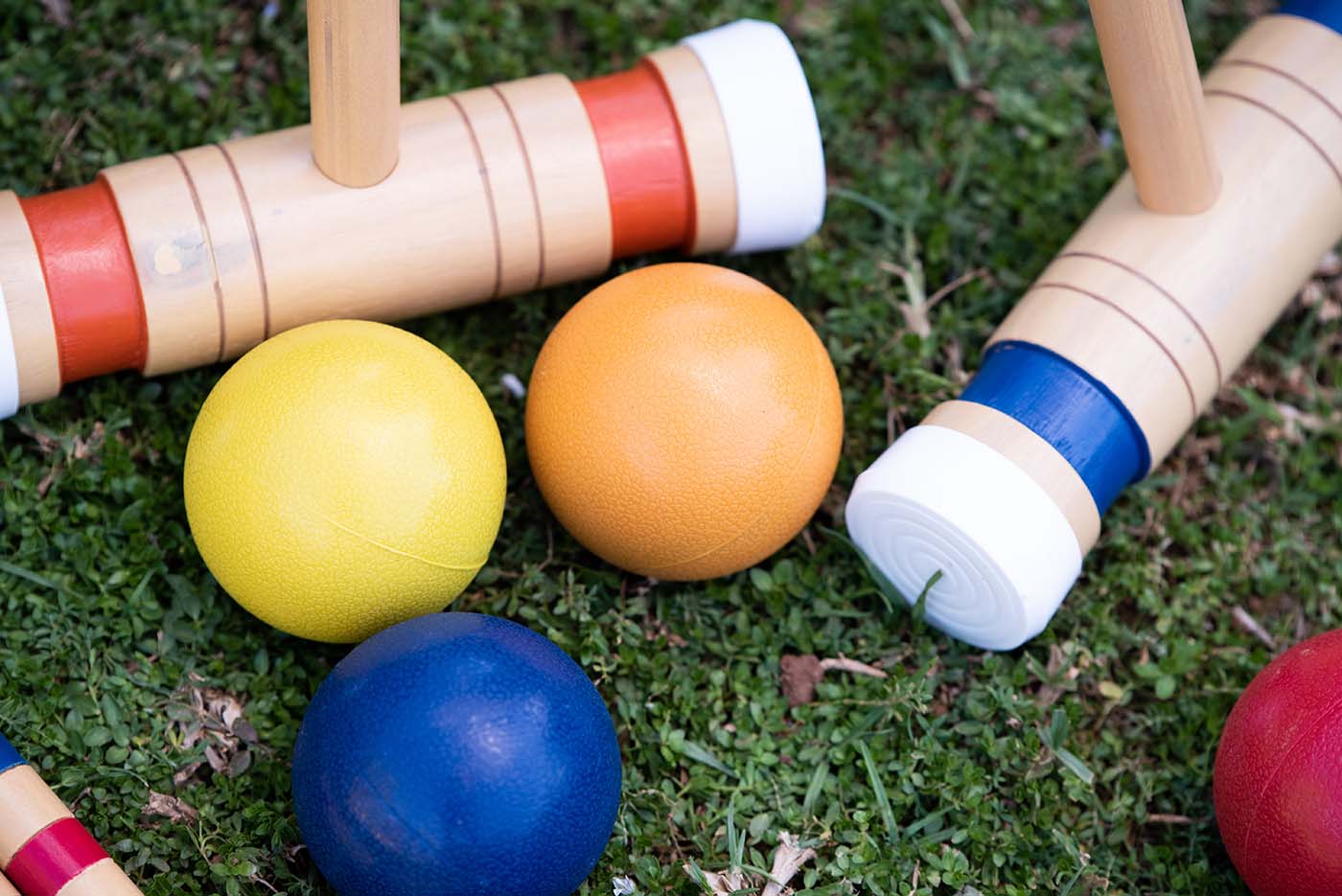croquet set close up