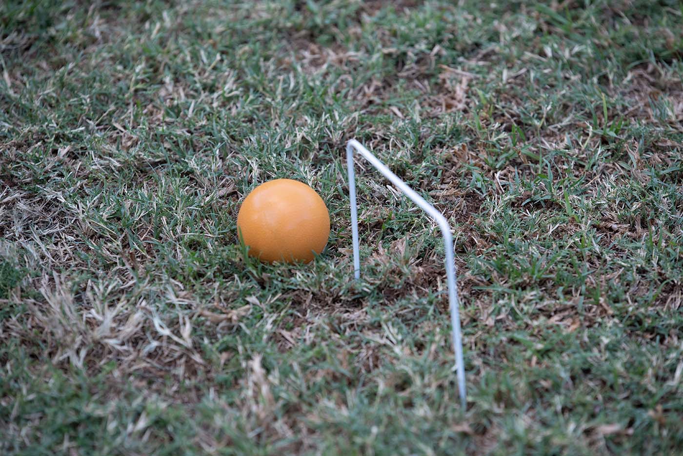 Orange Croquet ball