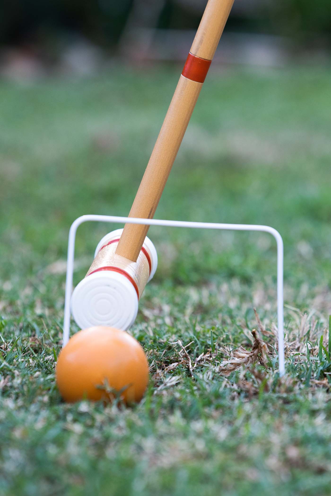 Croquet mallet orange